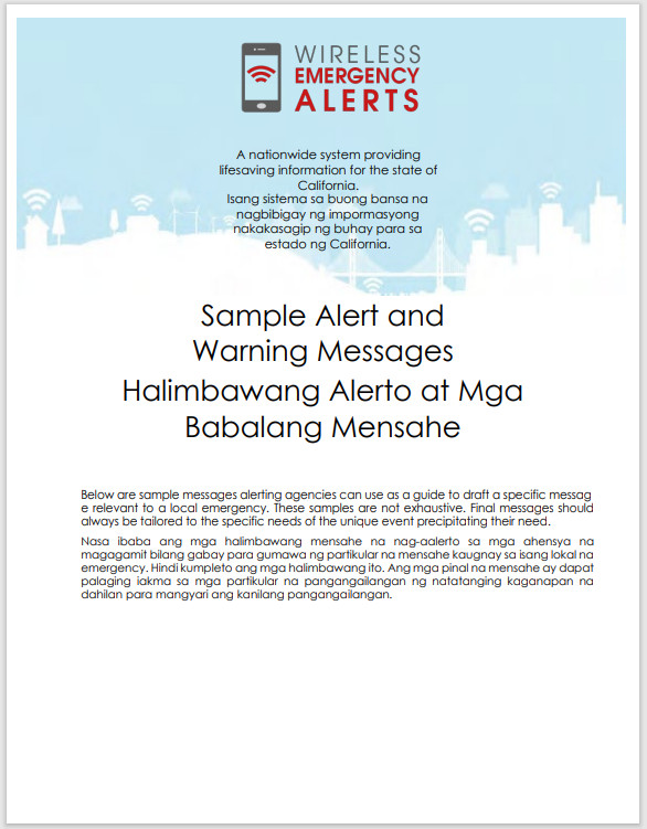 Image of the Sample AW Messages Tagalog document