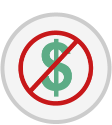 No money required icon